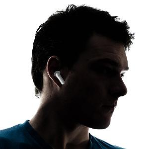 Bluetooth наушники SPC Zion 2 Play Вкладыши 28 часов автономной работы Ультра компактный Чехол для зарядки USB-C - Белый synthetic.ua - Фото 1