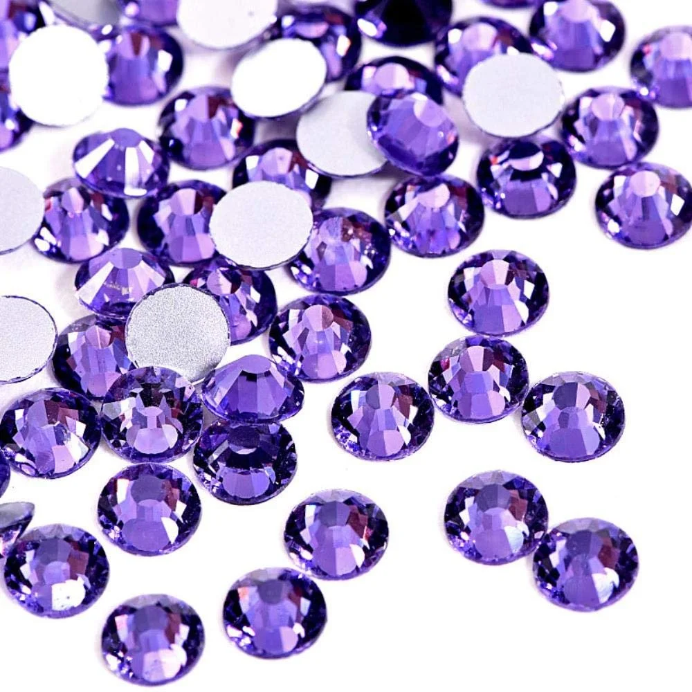 Стрази круглі Lavender Purple 2028 SS12-1440шт, фото №1