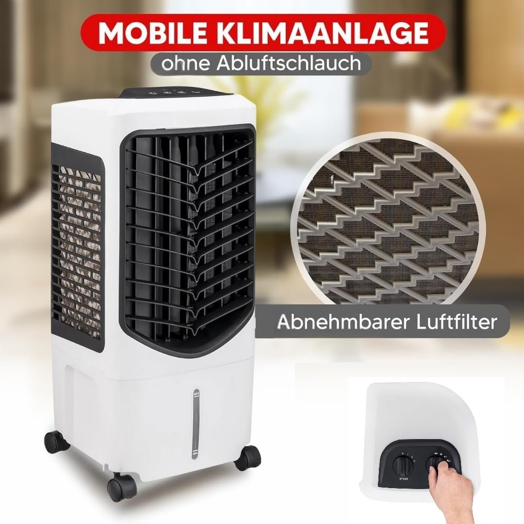 Мобільний кондиціонер JUNG Lifetime Day 3-in-1 Air Purifier Humidifier 8 L 70 W Remote Control, фото №3