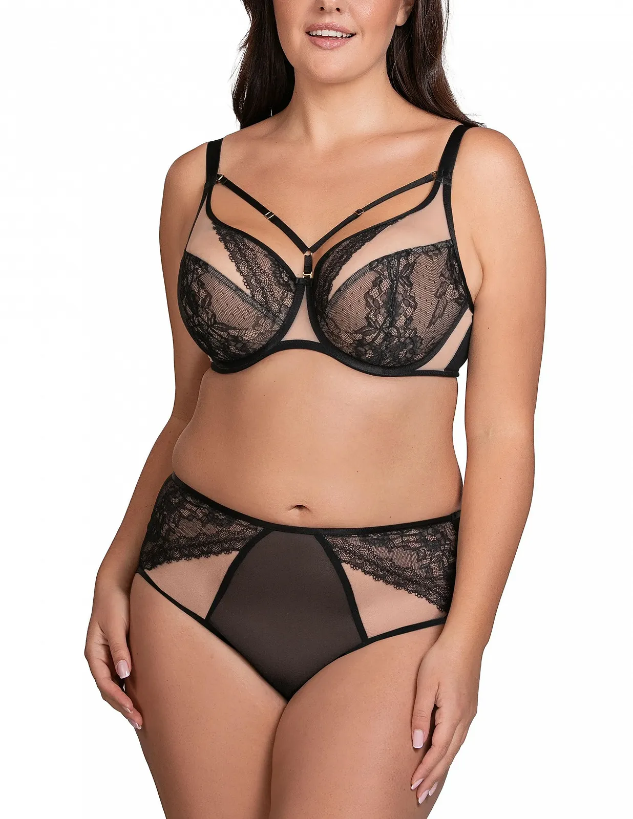 Бюстгальтер VIVISENCE Soft Cup на кісточках мереживний з декоративними регульованими бретелями, фото №5