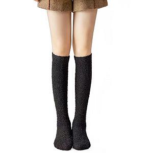 Пушистые носки Женские, Коралловые флисовые носки Пушистые носки Уютные носки Теплые носки-тапочки Флисовые носки - Фото 1