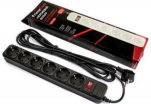 Продовжувач FrimeCom fc-b4006w 1,8м Чорний - Фото 1