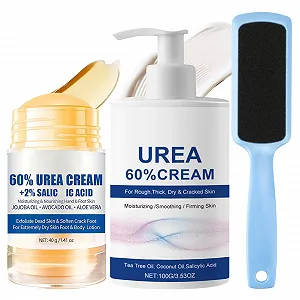 Крем для ног Urea увлажняющий против трещин с пилкой для ног Голубой (40 г + 100 г) - Фото 1