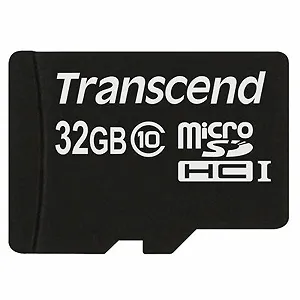 Карта памяти Transcend TS32GUSDHC10 MicroSDHC Class 10 с адаптером 32 ГБ - Фото 1