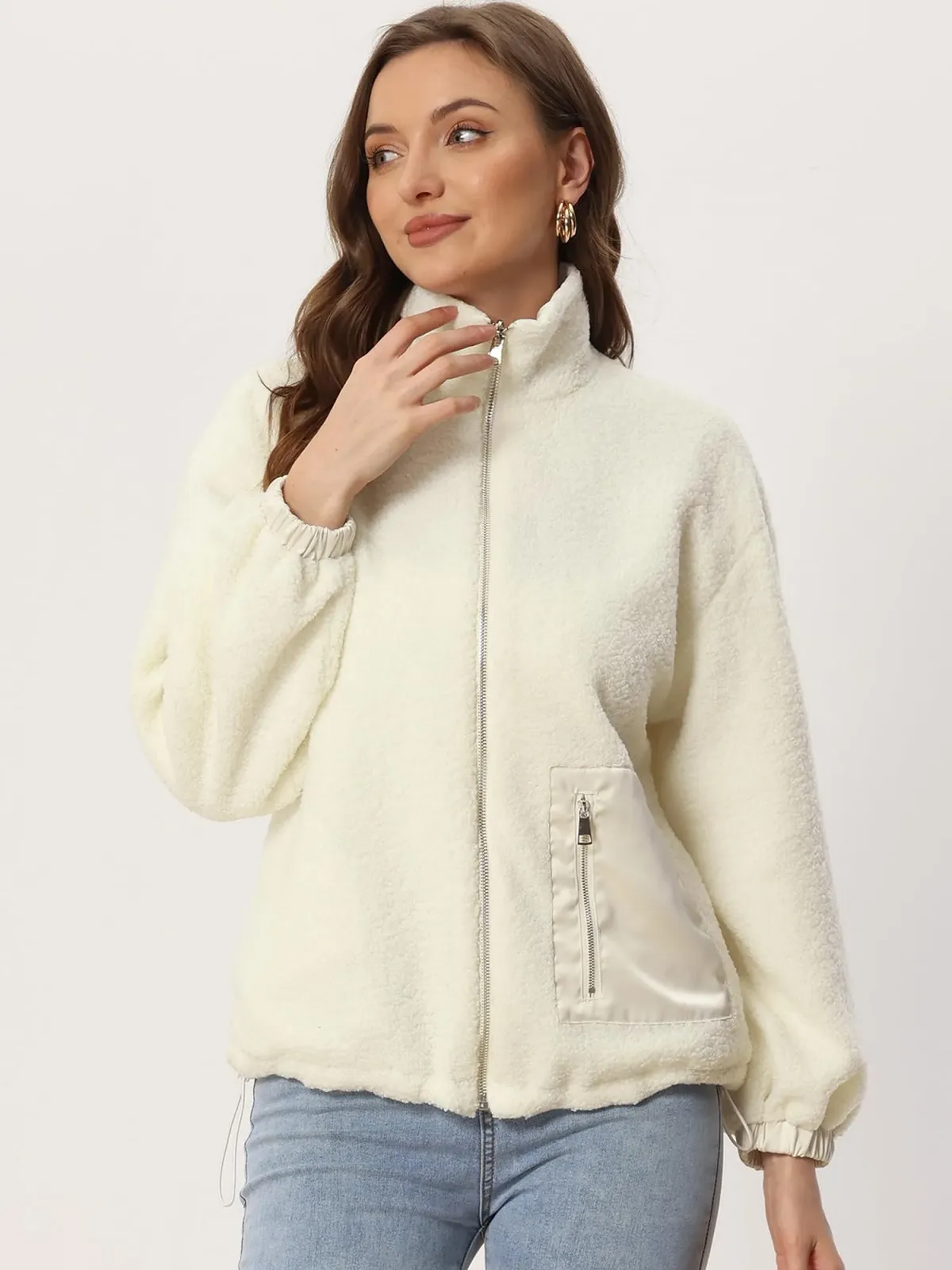 Тепла пухнаста куртка на блискавці, зимове, фото №2 Тепла пухнаста куртка на блискавці, зимове, фото №2