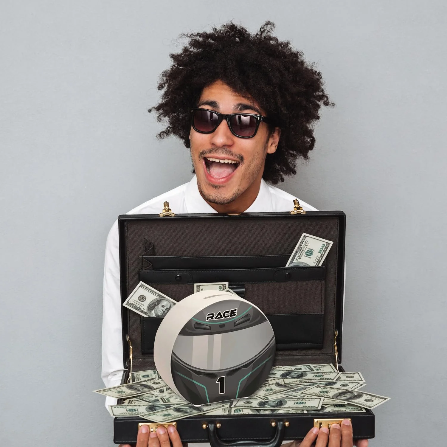 Скарбничка Шолом Motorsport керамічна, фото №5