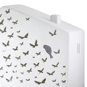 Настільна лампа GILDE Birdhouse порцелянова 14 x 19 см Матова біла synthetic.ua - Фото 1