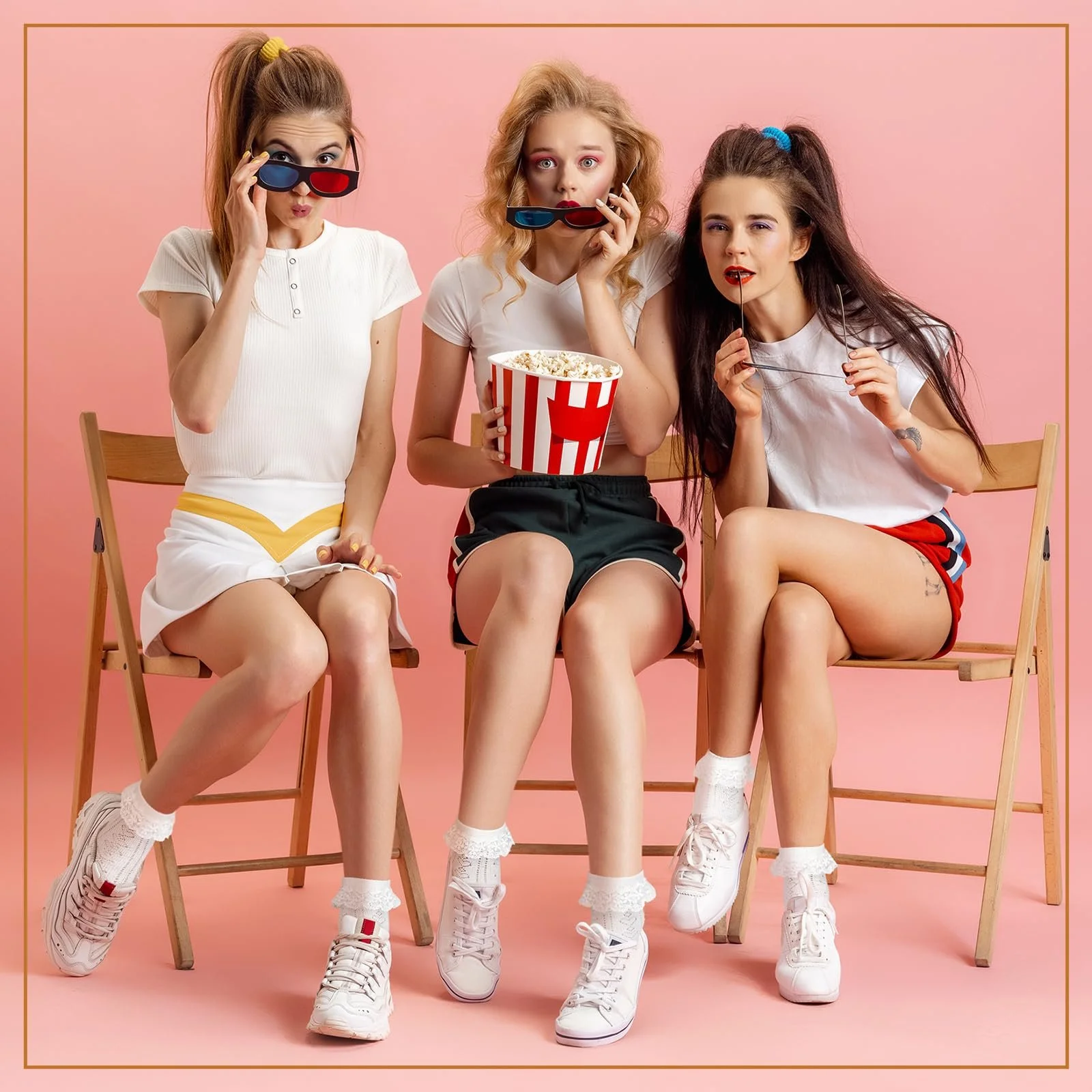 Шкарпетки Jadive Rueschen, до середини гомілки з рюшами, 3 пари, фото №6