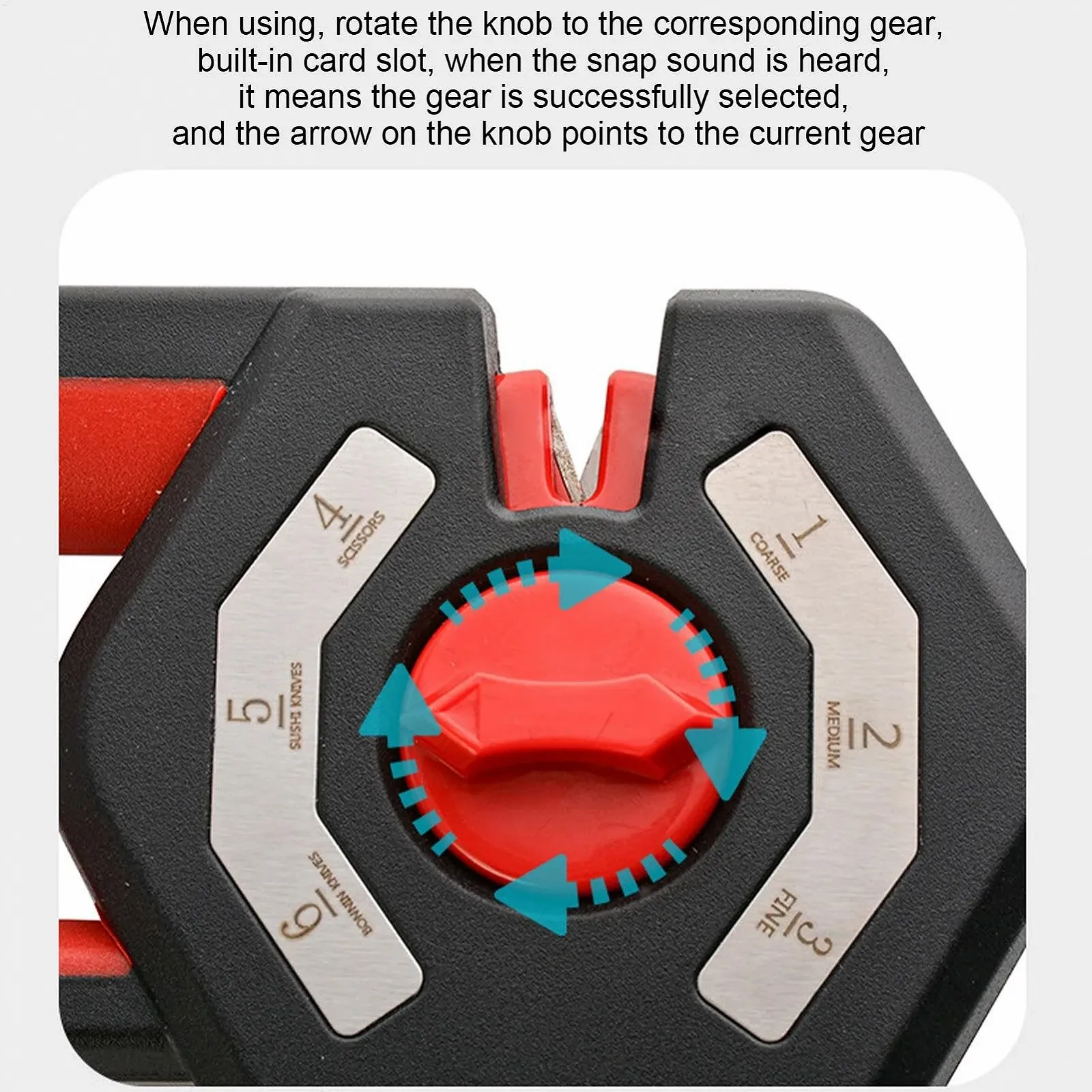 Точилка для ножиць з регульованим кутом 6 рівнів професійна, фото №4