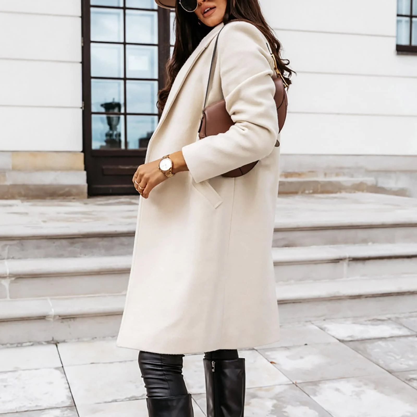 Жіночий тренч Plein Work з коміром-лацканом, фото №5 Жіночий тренч Plein Work з коміром-лацканом, фото №5