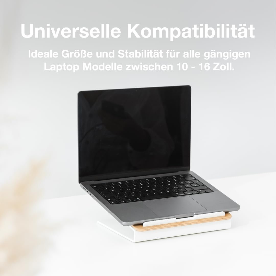 Підставка для ноутбука Woodcessories Wood Сумісна з 10 - 16 дюймовими MacBook, ергономічна з дуба, фото №2