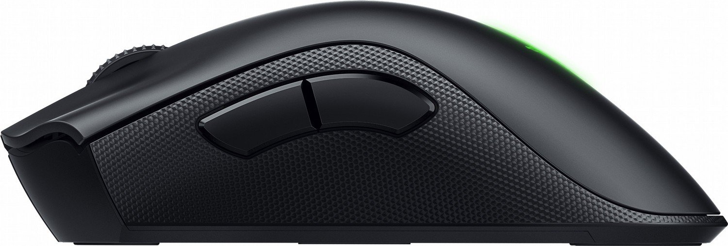 Ігрова бездротова миша Razer DeathAdder V2 Pro / Bluetooth / Радіоканал / USB / Razer Focus+ / 20000 DPI / 8 кнопок / RGB підсвітка / Знімний кабель / Чорна, фото №5 Ігрова бездротова миша Razer DeathAdder V2 Pro / Bluetooth / Радіоканал / USB / Razer Focus+ / 20000 DPI / 8 кнопок / RGB підсвітка / Знімний кабель / Чорна, фото №5
