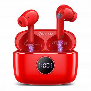Навушники SONRU Soundcore Внутрішньовушні Bluetooth 5.3 ENC Червоні - Фото 1