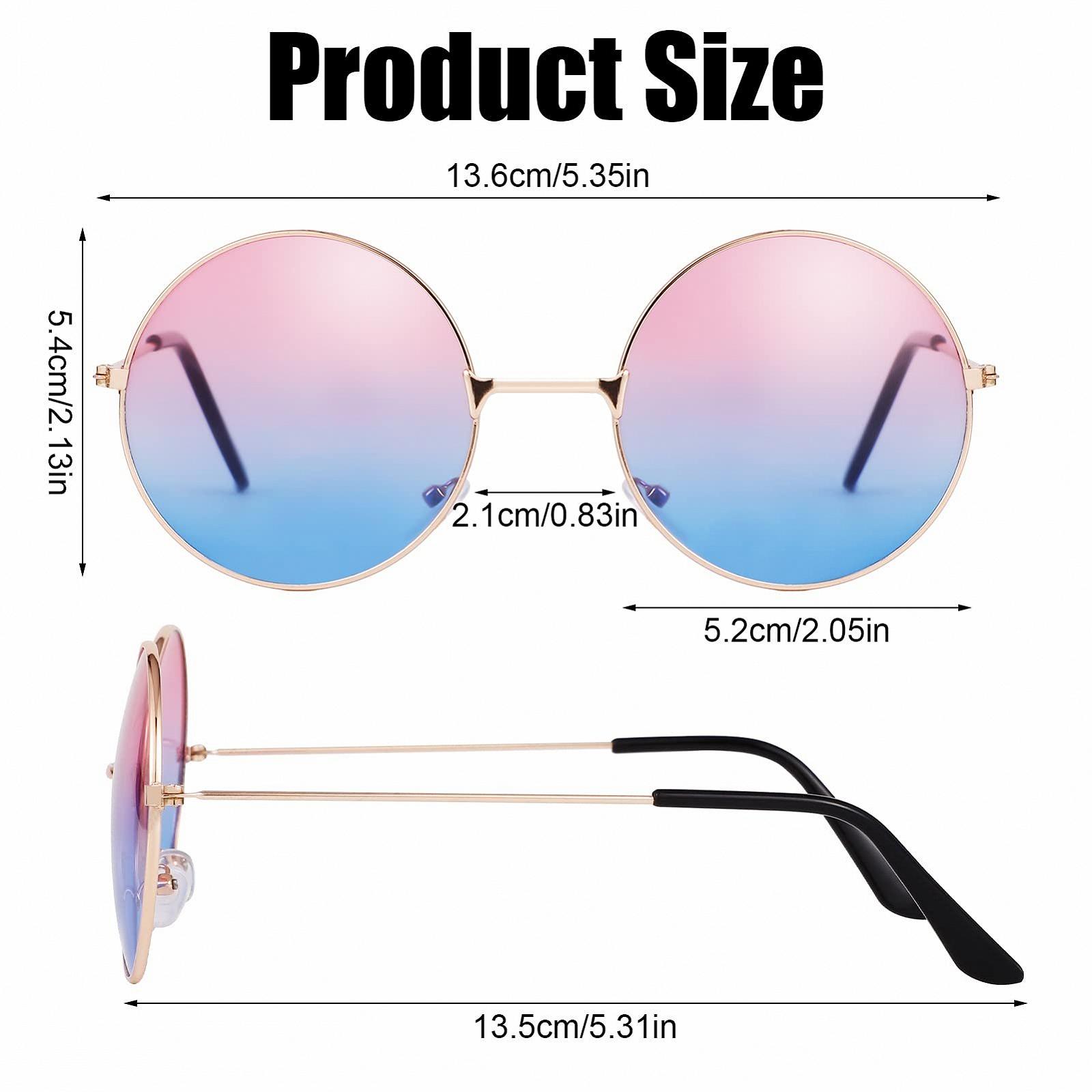 Солнцезащитные очки Круглые в стиле ретро 60-х 3 пары, фото №3