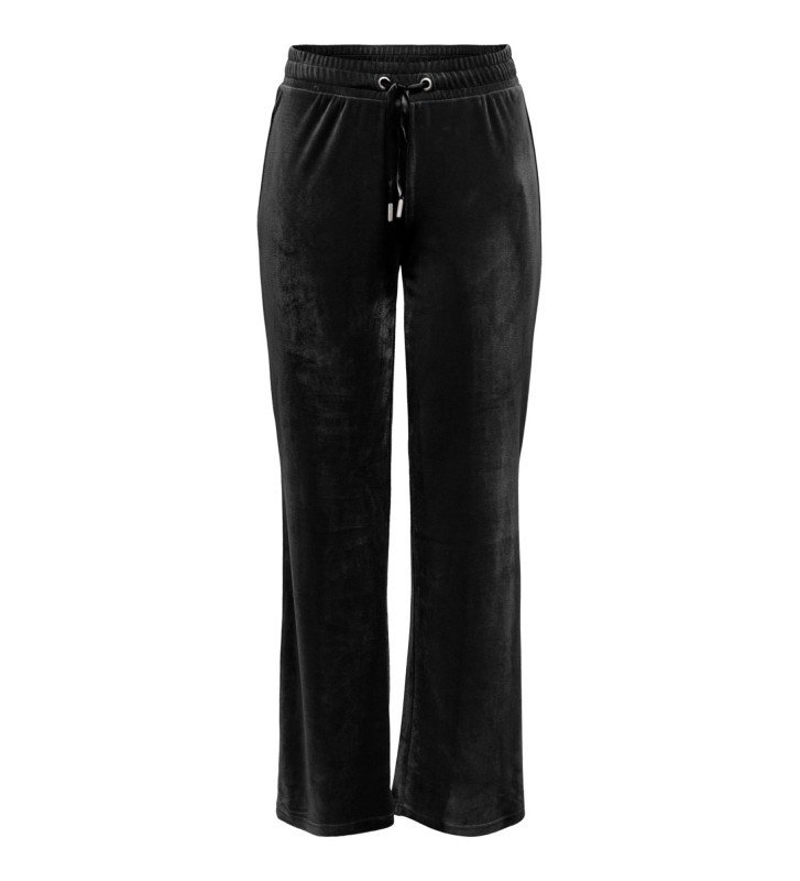 Штани ONLLAYA SWEET FLARED VELVET PANT SWT 15237770- ONLY Чорний S, фото №1