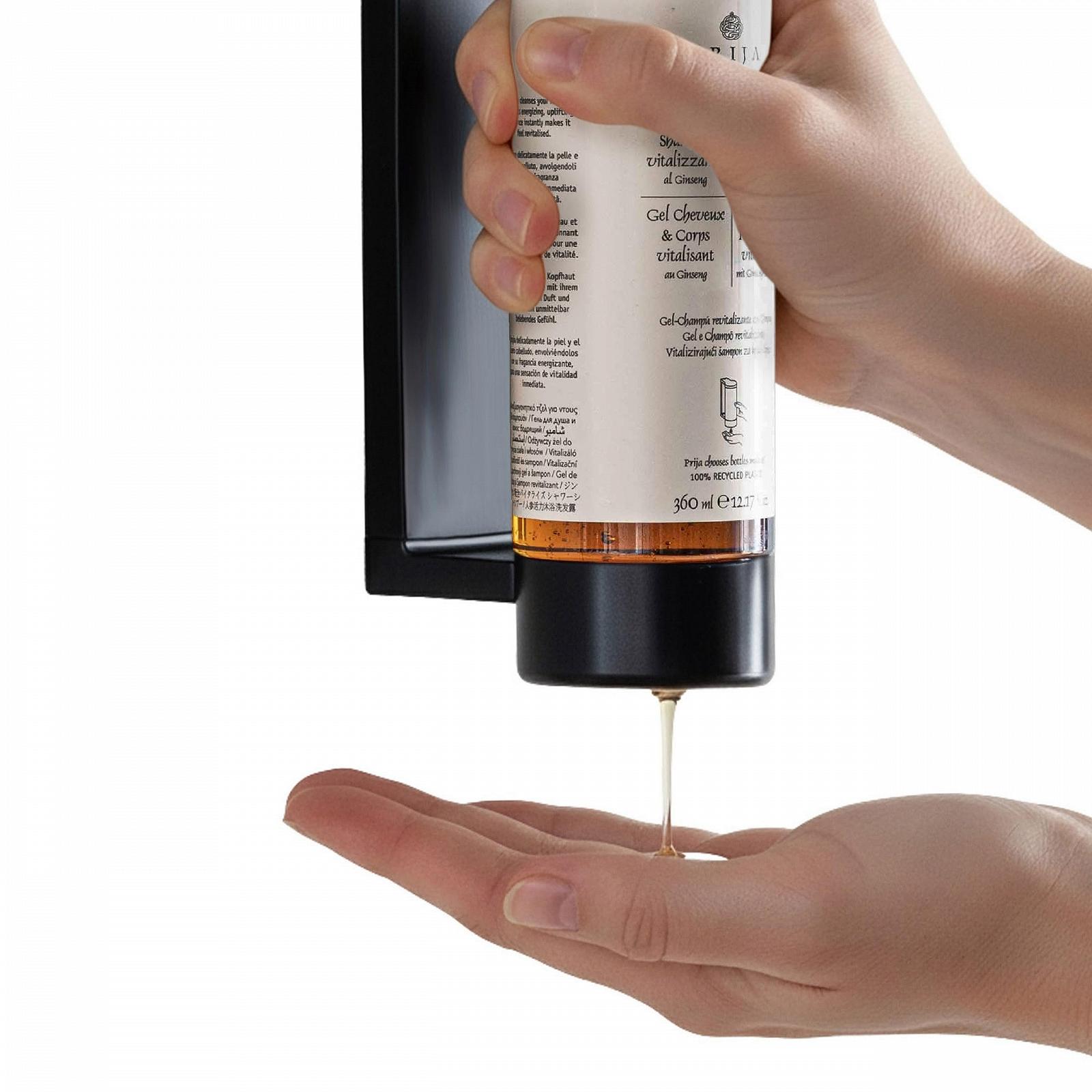 Шампунь/гель для душу Prija з женьшенем Vegan 3 x 360 мл запасний блок для дозатора, фото №7