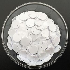 Паєтки Плоскі круглі ПВХ 20 мм прозорі D (96 штук, 10 г) - Фото 1