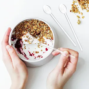 Ложка Стеклянная Прозрачная UPKOCH, набор 6 штук synthetic.ua - Фото 1