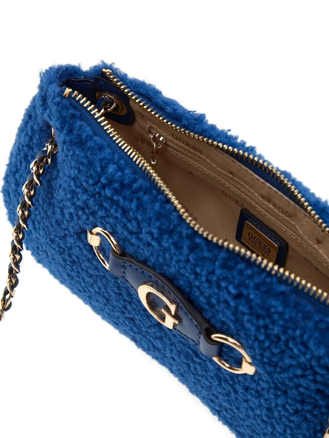 Сумка на плече GUESS Aslia Convertible Top Zip Saphire, фото №6