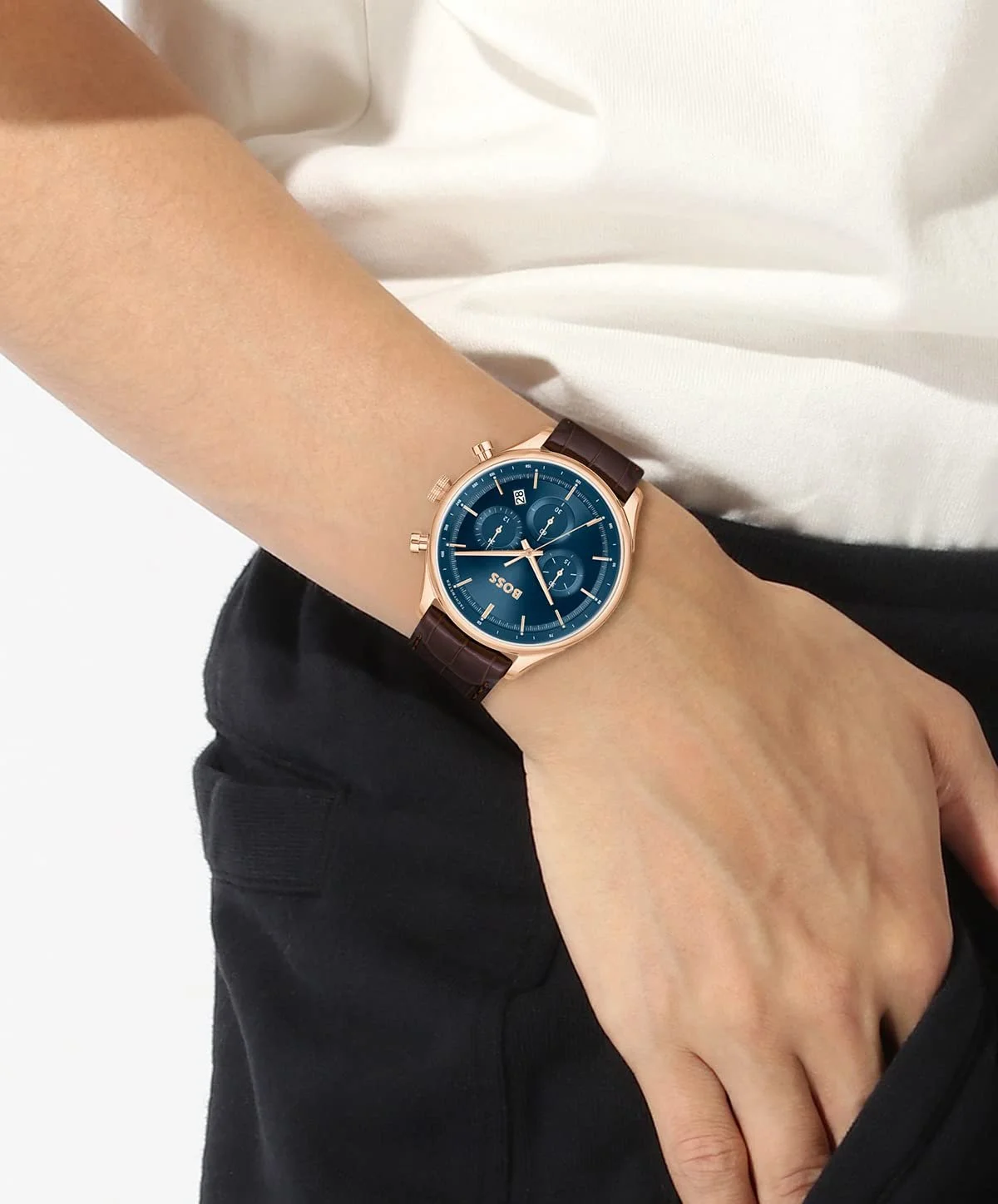 Хронограф BOSS кварцевые часы для мужчин Коллекция, фото №4 Хронограф BOSS кварцевые часы для мужчин Коллекция, фото №4