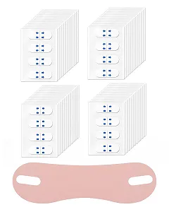 Наклейки для подтяжки лица TPZORJX, 80 шт, с V-образной маской - Фото 1