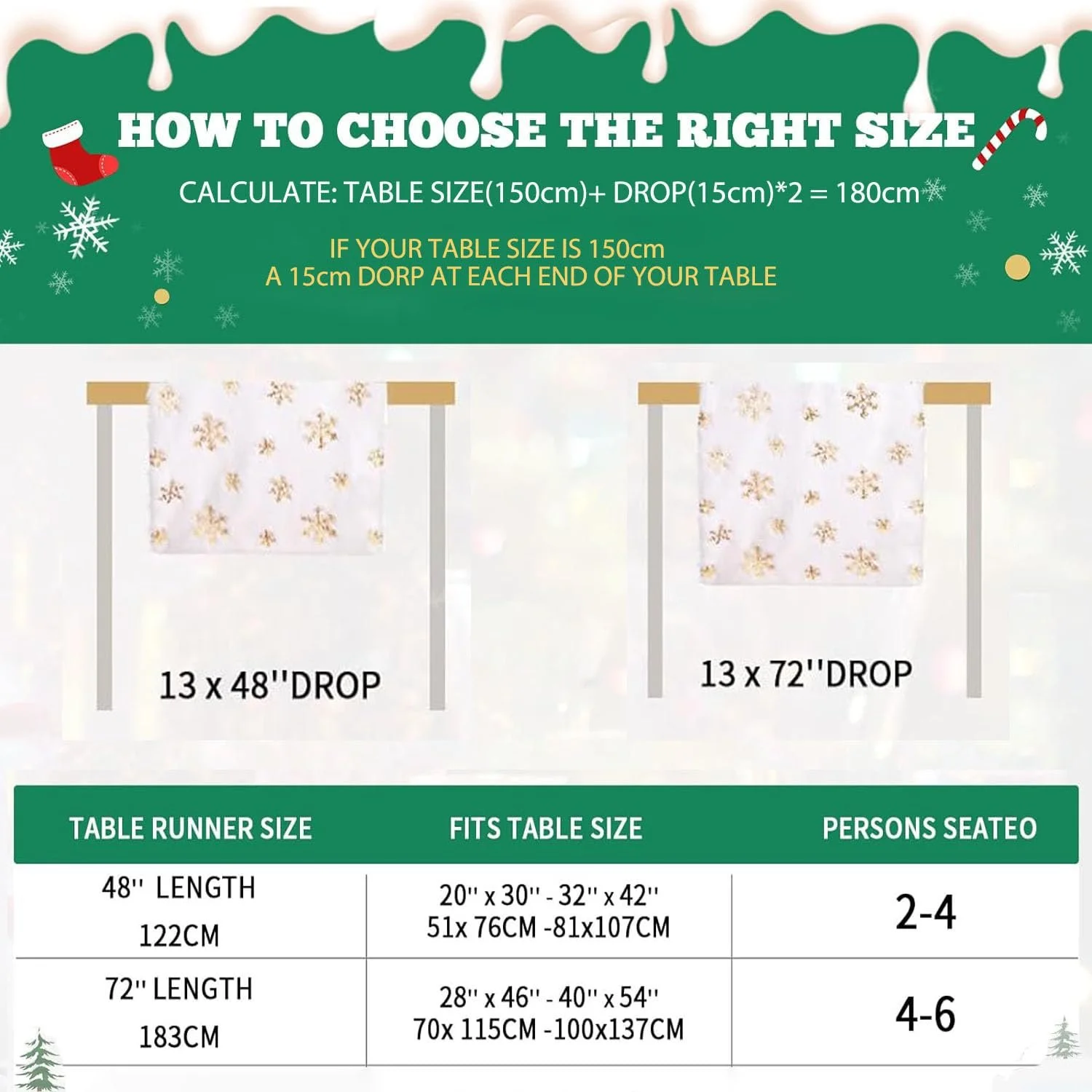 Скатертина-доріжка Christmas Snowflake Faux Fur 35 x 120 см Біло-золотава, фото №6 Скатертина-доріжка Christmas Snowflake Faux Fur 35 x 120 см Біло-золотава, фото №6
