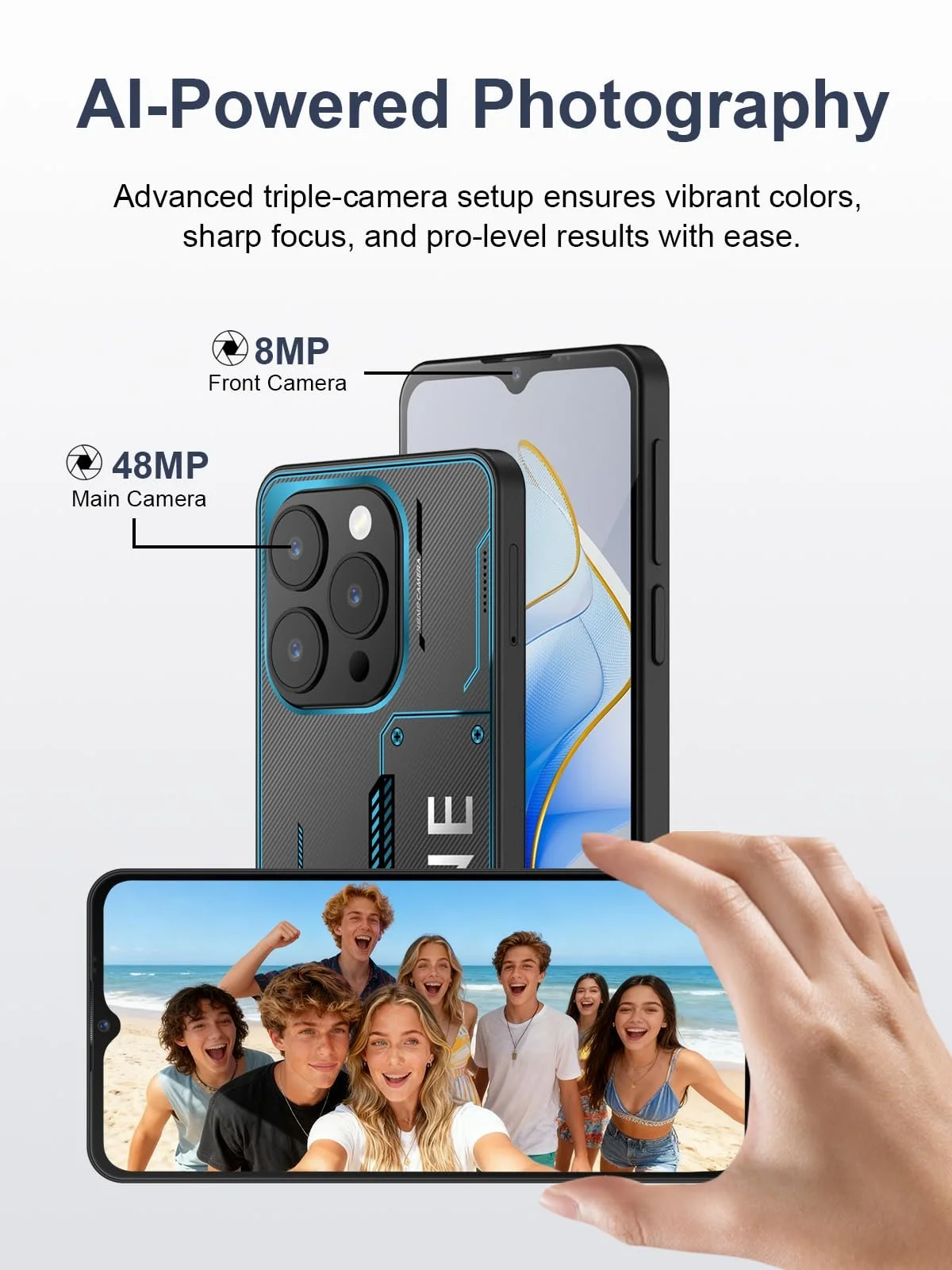 Смартфон invens Note 12P 4+12/128GB 6.56" HD+ 48MP 5000mAh Android 15 Cyber Red, фото №5 Смартфон invens Note 12P 4+12/128GB 6.56" HD+ 48MP 5000mAh Android 15 Cyber Red, фото №5