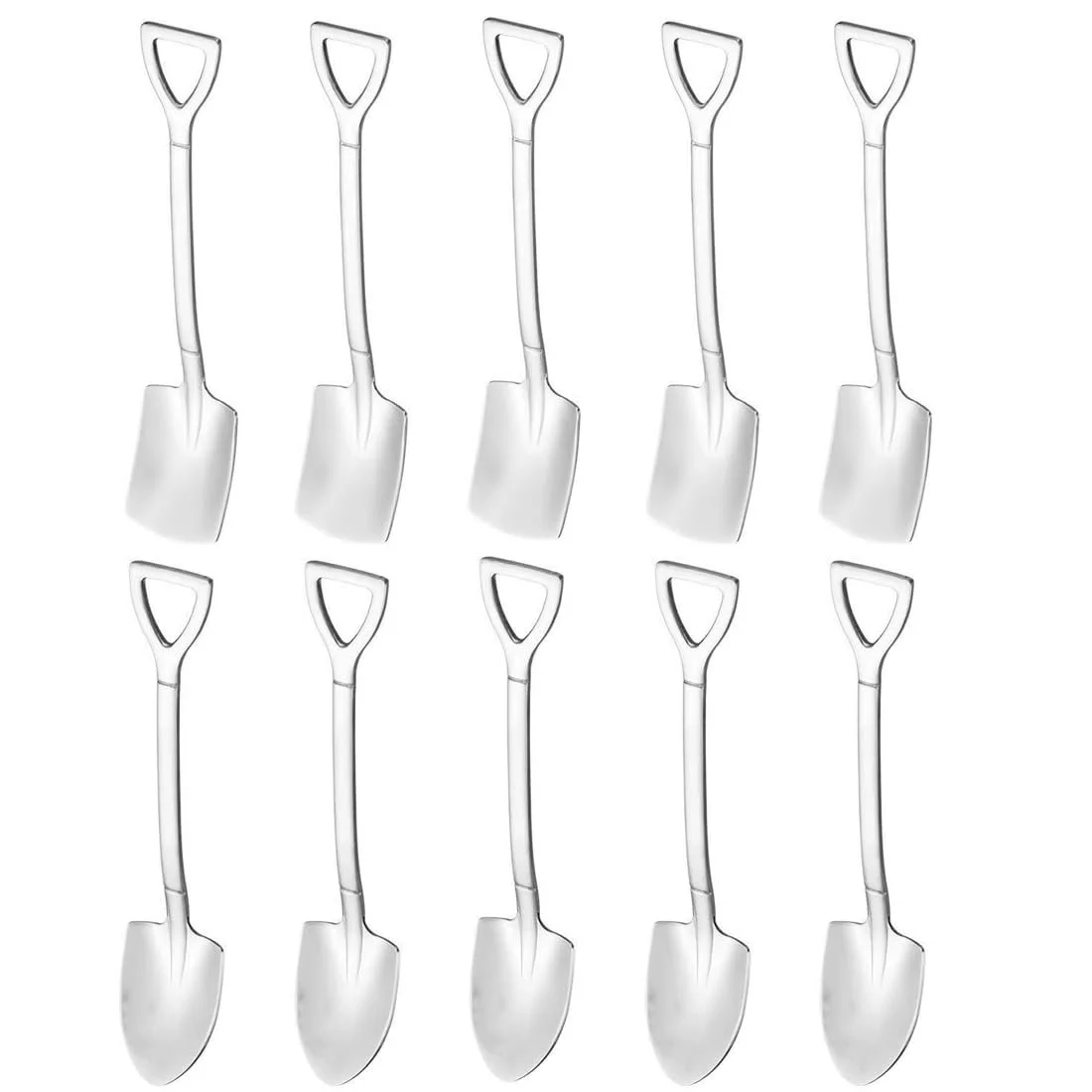 Ложка Grapefruit Spade з нержавіючої сталі, 10 шт, ложка у формі совка, фото №1