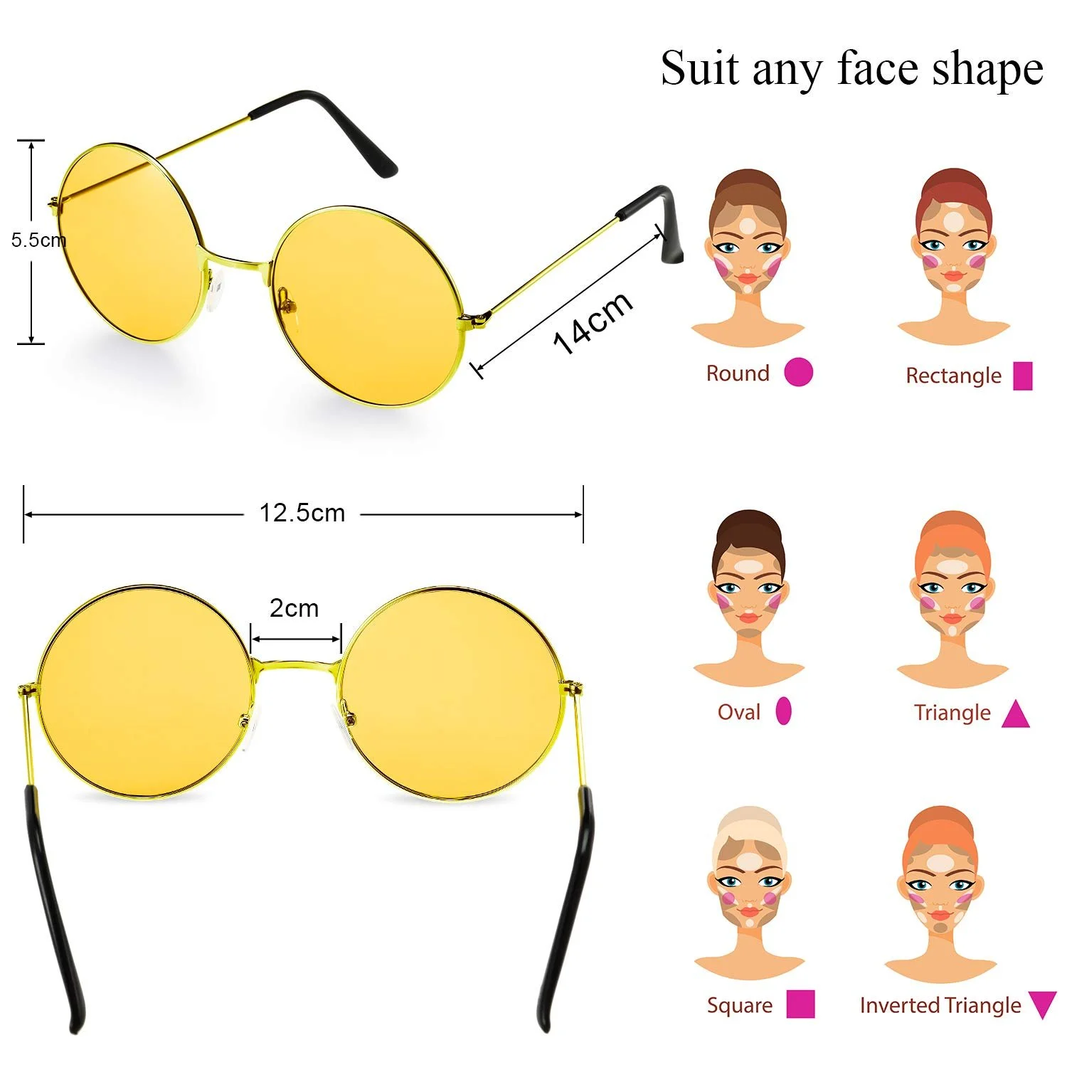 Сонцезахисні окуляри Frienda Вінтажні, фото №2