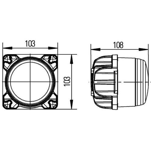 Робоча фара HELLA 1G0 996 263-511 для CASE IH CLAAS JCB VERSATILE, фото №4