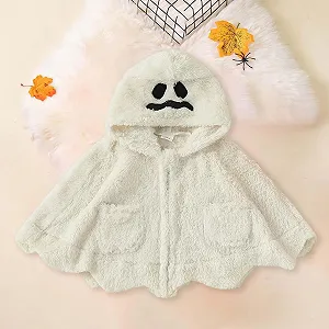 Легкая Горная Куртка Осенняя Зимняя Теплая Флисовая Накидка для Мальчиков с вышивкой Тыквы на Хэллоуин для Малышей и Детей Верхняя одежда synthetic.ua - Фото 1