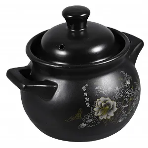 Кастрюля GALPADA керамическая многофункциональная с ручкой и крышкой - Фото 1