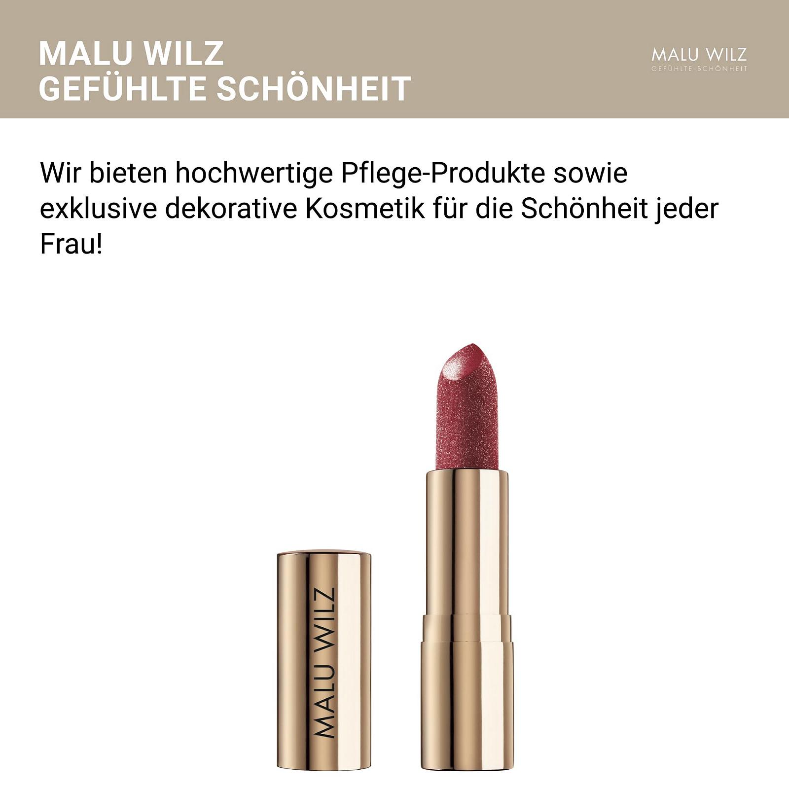 Помада Malu Wilz Lip Diamond No. 2 Luxury Red Блестящий Жемчужный Эффект Уход с Витамином E, фото №2