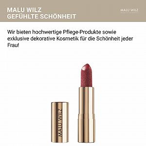 Помада Malu Wilz Lip Diamond No. 2 Luxury Red Блестящий Жемчужный Эффект Уход с Витамином E synthetic.ua - Фото 1