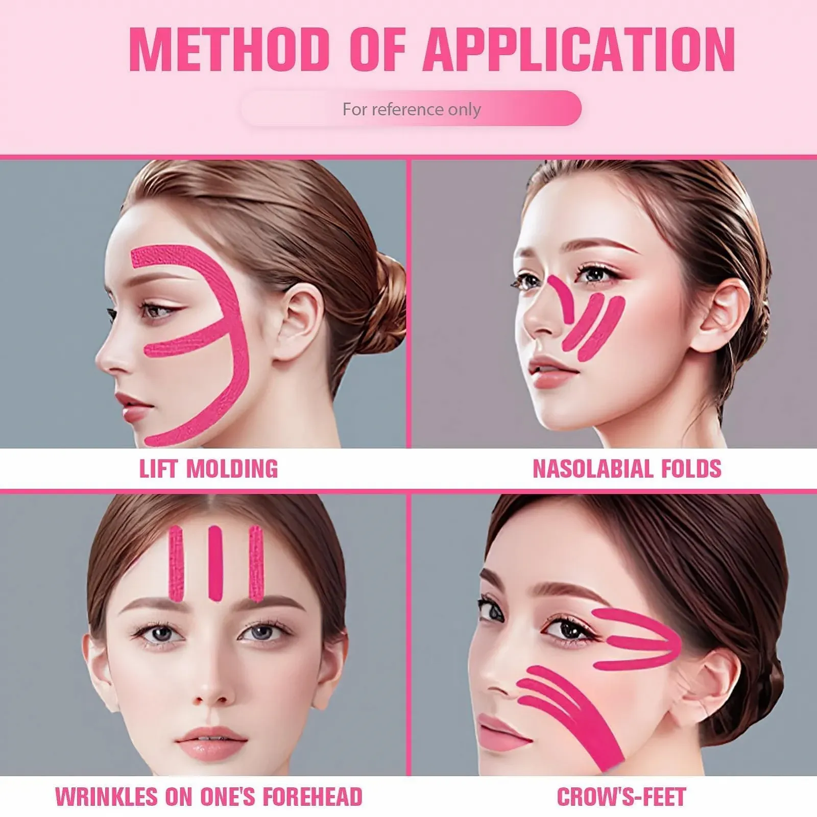 Стрічка для обличчя, 2 шт, Анти-зморшкові пластирі, 2,5 см x 5 м, Ліфтинг стрічки, фото №4 Стрічка для обличчя, 2 шт, Анти-зморшкові пластирі, 2,5 см x 5 м, Ліфтинг стрічки, фото №4