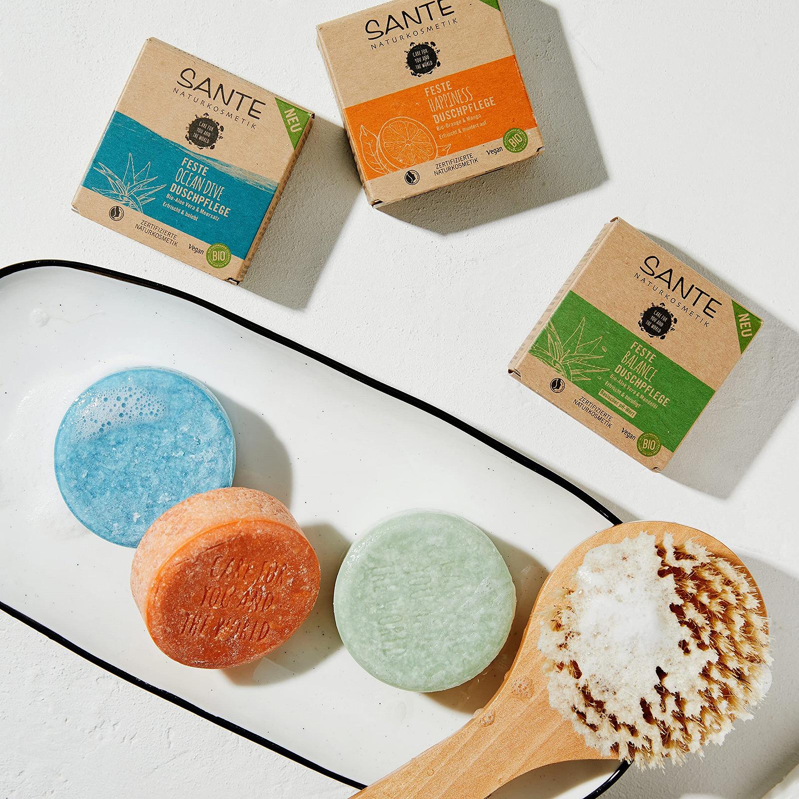 Твердий гель для душу Logocos Bio-Aloe Vera & Mandelöl 1 шт., фото №6