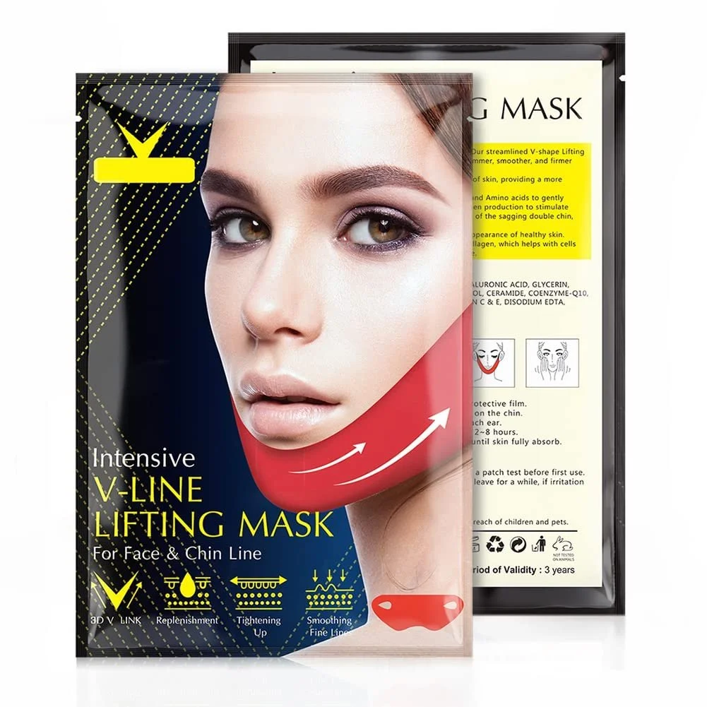 Маска для ліфтингу V-зони Allbestaye V-Line Гелева маска для підтяжки обличчя 5 шт/Коробка, фото №4 Маска для ліфтингу V-зони Allbestaye V-Line Гелева маска для підтяжки обличчя 5 шт/Коробка, фото №4