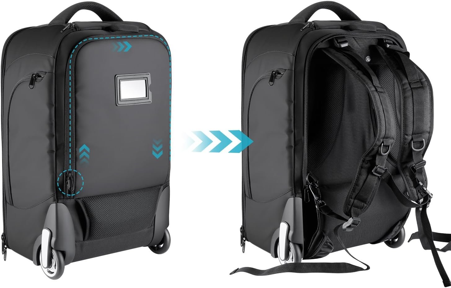 Рюкзак-валіза Neewer 2NW3300 для SLR/DSLR камер / 55х35х26см / Чорний, фото №5