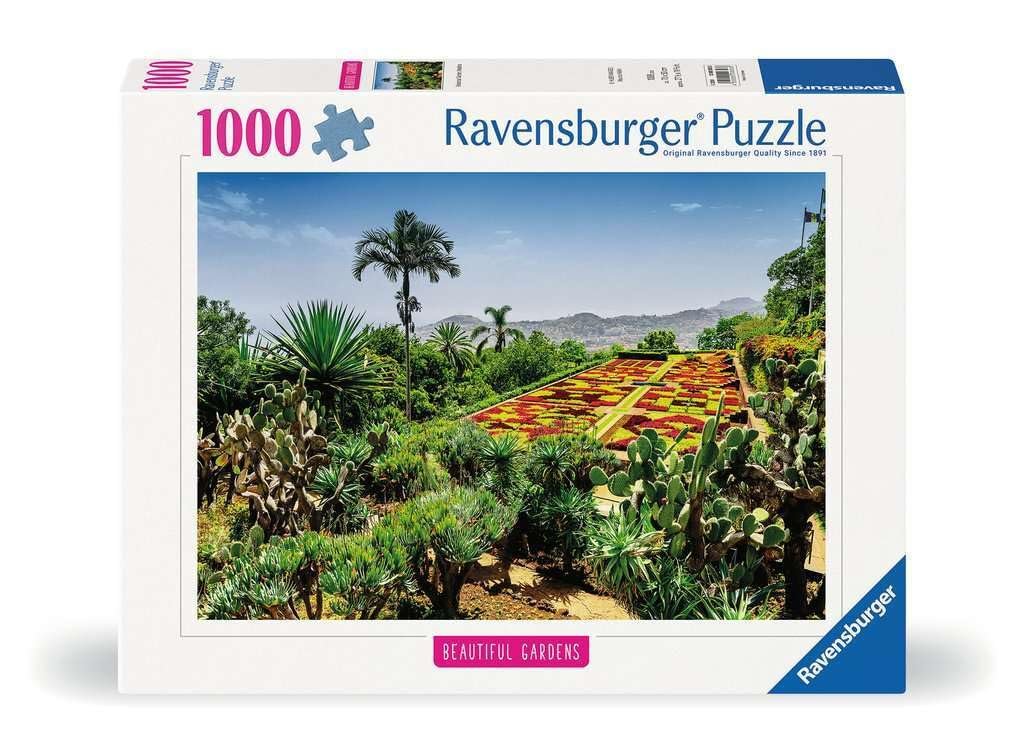 Пазл Ravensburger 12000853 Beautiful Gardens, Botanical Garden, Madeira 1000 деталей, фото №1 Пазл Ravensburger 12000853 Beautiful Gardens, Botanical Garden, Madeira 1000 деталей, фото №1