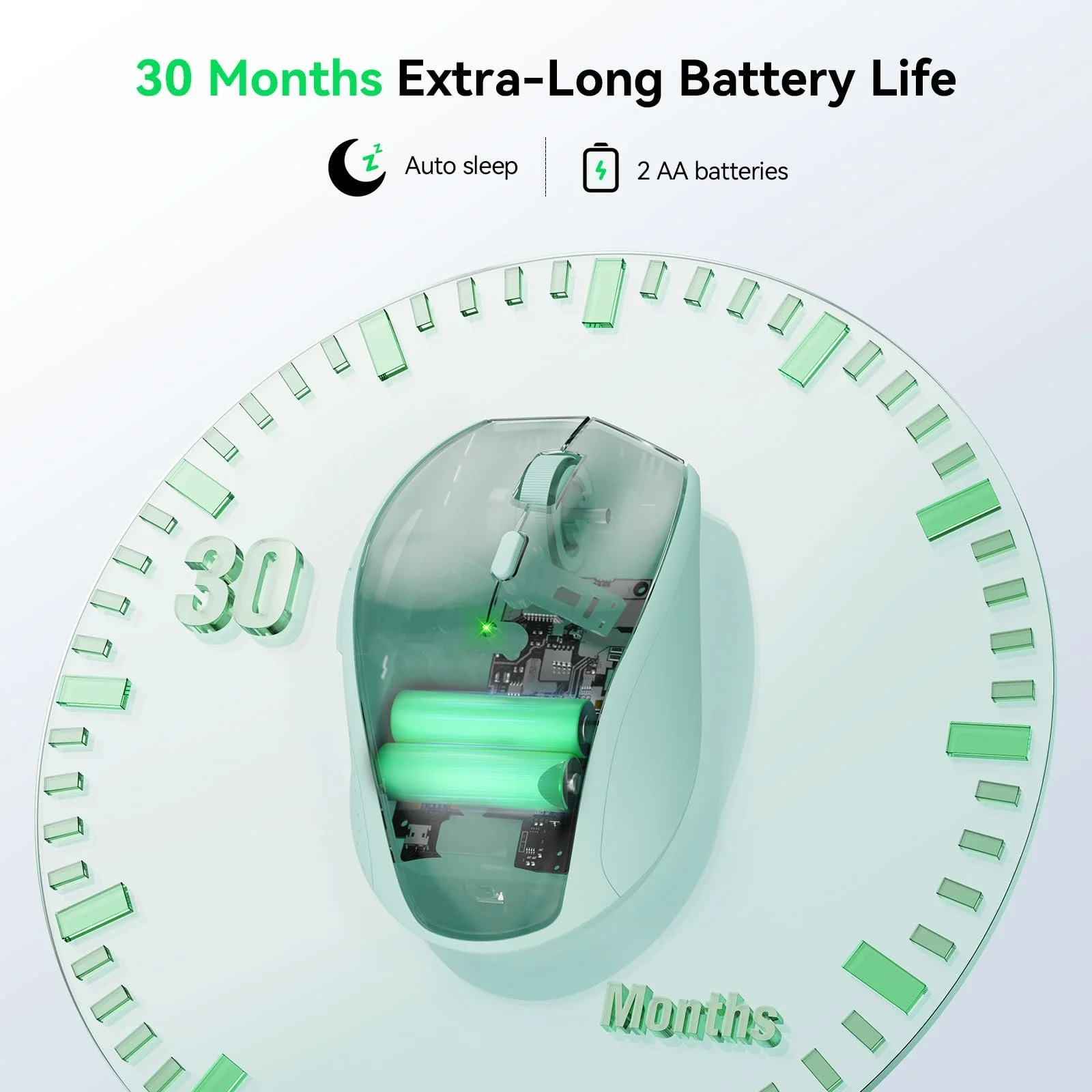 Мышь Беспроводная TECKNET 4800 DPI с USB-приемником, фото №5