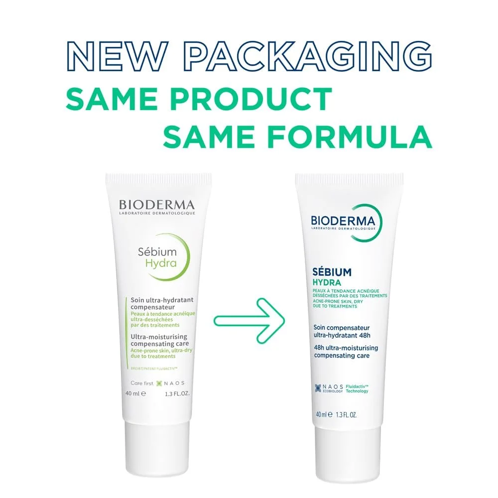 Зволожуючий компенсуючий крем Bioderma Sebium Hydra 40 мл, фото №2 Зволожуючий компенсуючий крем Bioderma Sebium Hydra 40 мл, фото №2