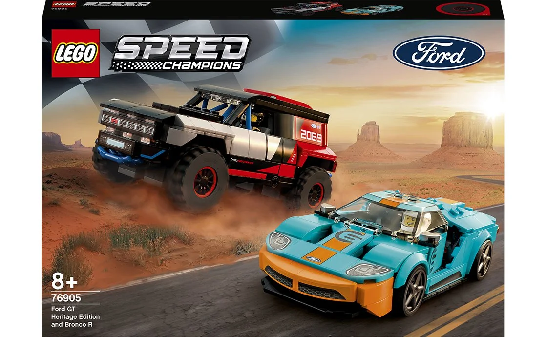 Конструктор Лего LEGO Speed Champions Ford GT Heritage Edition and Bronco R (76905), фото №1 Конструктор Лего LEGO Speed Champions Ford GT Heritage Edition and Bronco R (76905), фото №1