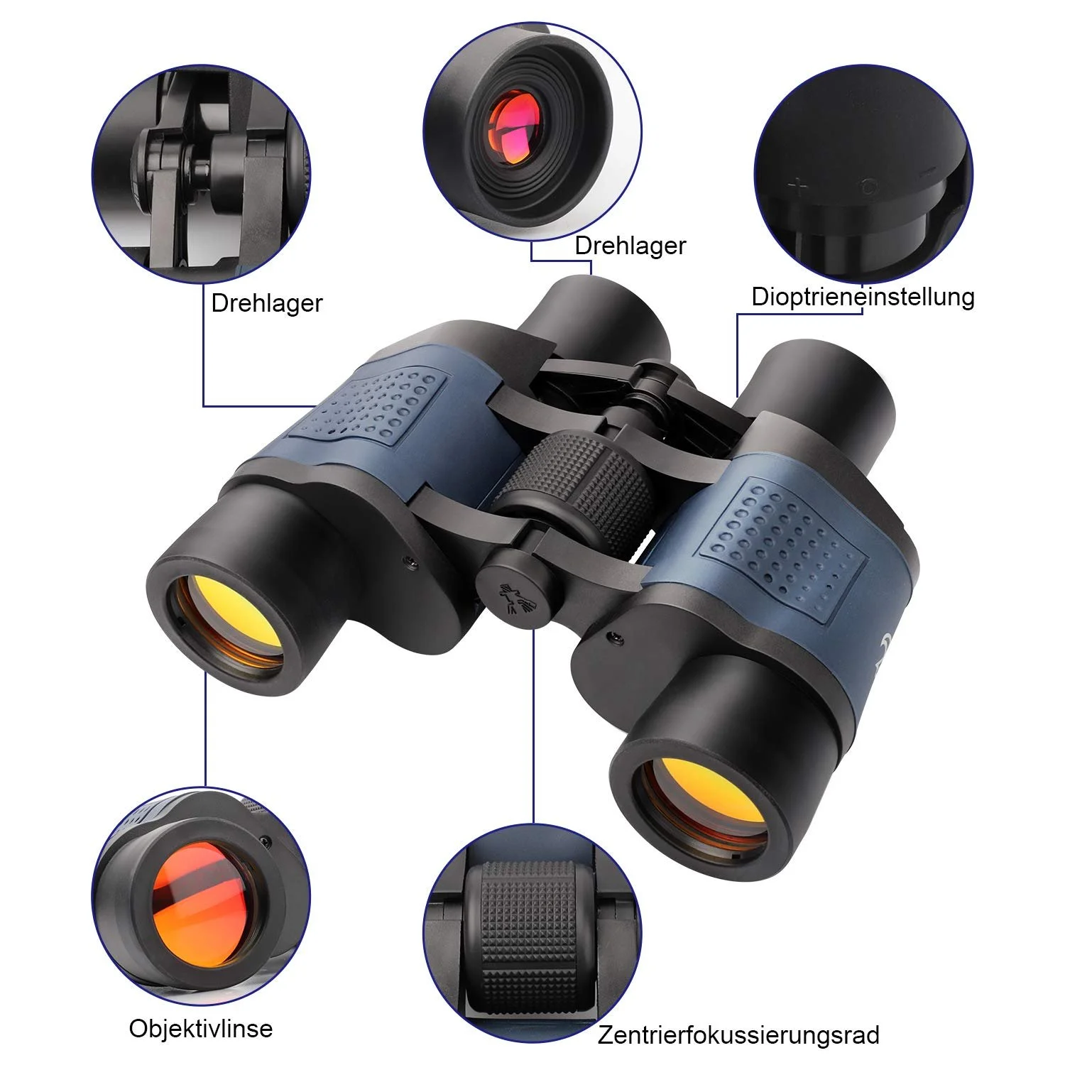 Бинокль TTSkying 60x60 HD IPX7 Waterproof Black, фото №4