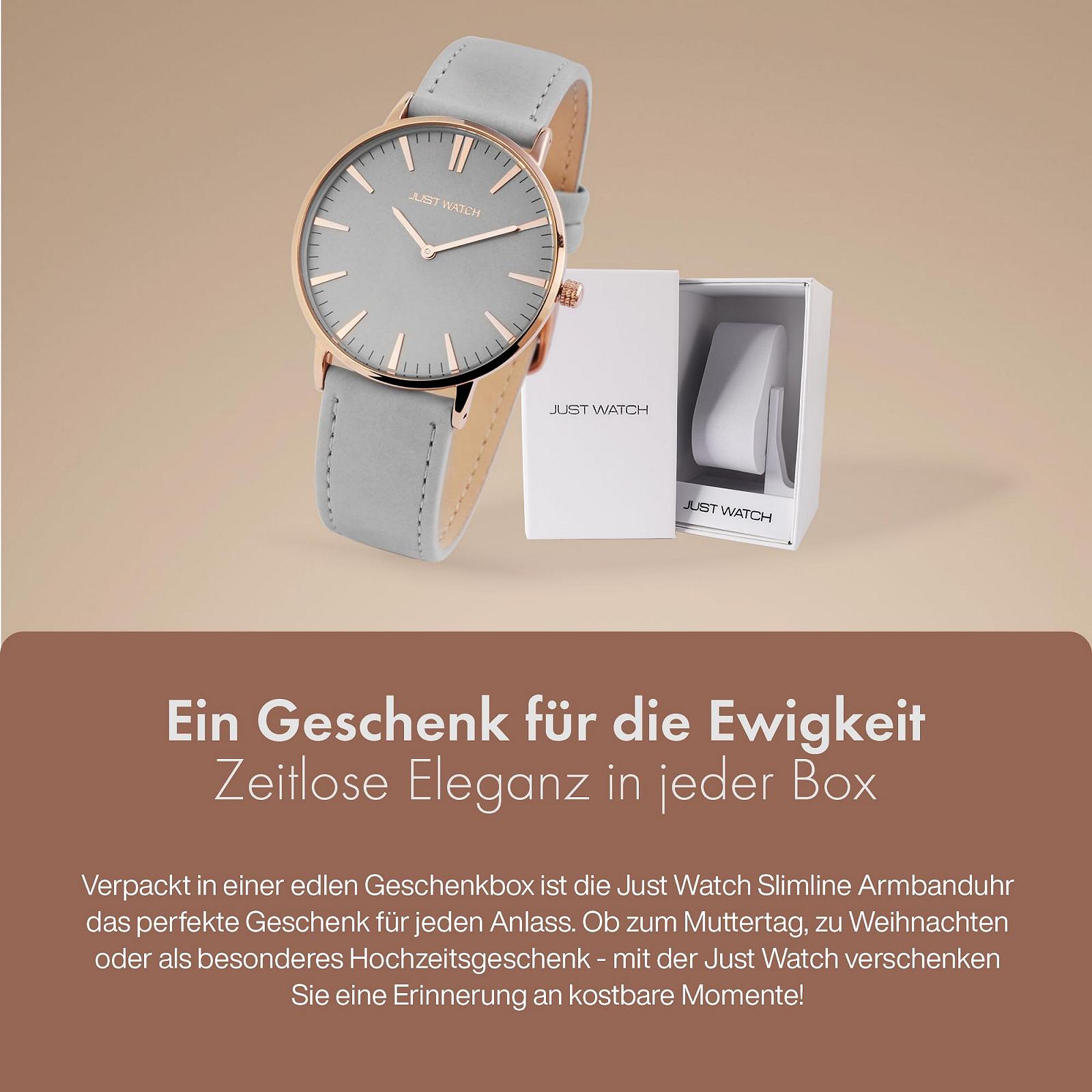 Часы Just Watch Женский Японский кварцевый механизм Нержавеющая сталь или кожаный ремешок, фото №6