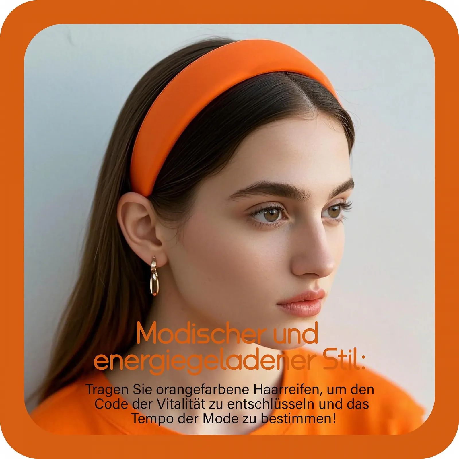 Обруч на Голову Помаранчева Аксесуар для Волосся, фото №5