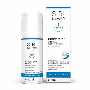 Крем для рук SIRIDERMA Vegan Basic Догляд за сухою та потрісканою шкірою рук Також при нейродерміті та псоріазі - Фото 1