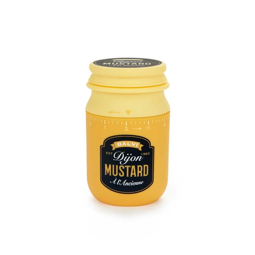 Кухонный таймер Balvi Mustard Ретро Горчица механический Горчично-желтый, фото №1