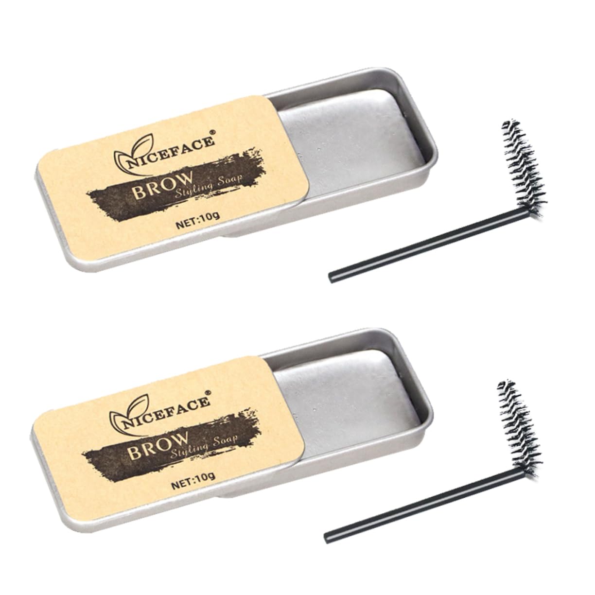 Набір minkissy Eyebrow Soap 2 одиниць Безбарвний Гелева текстура, фото №1