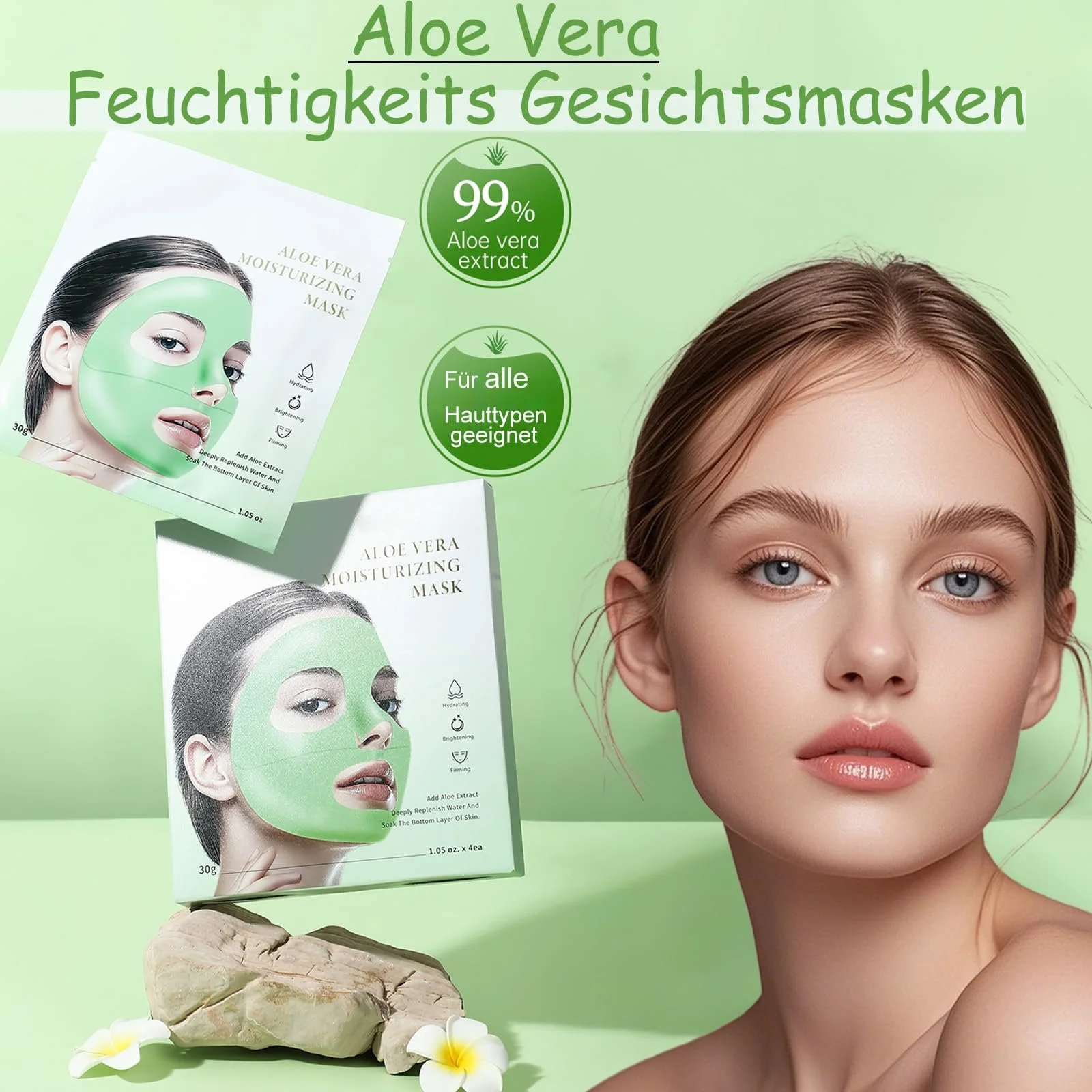 Тканевая маска Soleneva Aloe Vera, 4 шт., фото №2