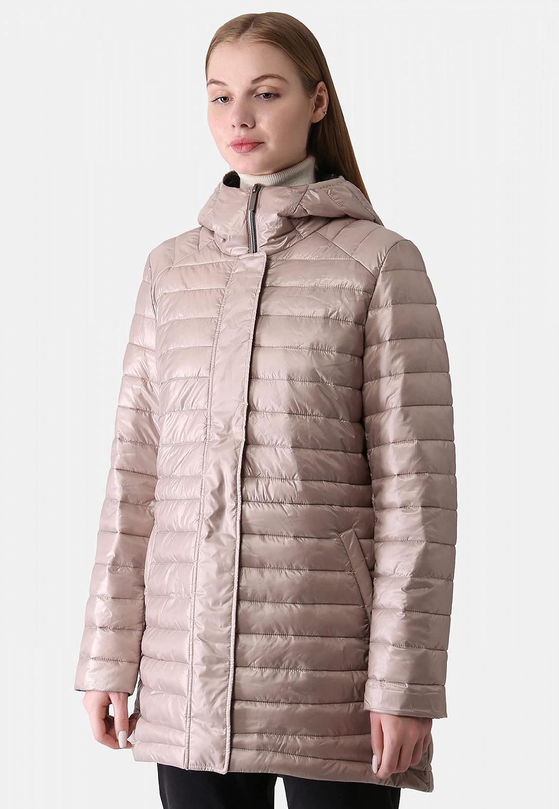 Легкое стеганое пальто с капюшоном для женщин ppep, фото №3